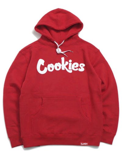 画像1: 【送料無料】COOKIES CLOTHING ORIGINAL MINT FLEECE HOODIE V2 RED/WHT