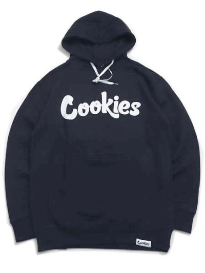 画像1: 【送料無料】COOKIES CLOTHING ORIGINAL MINT FLEECE HOODIE V2 NVY/WHT