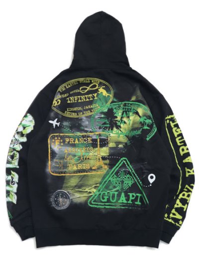 画像2: 【送料無料】GUAPI BLACK WORLD BOSS HOODIE V2