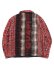 画像2: 【送料無料】GUAPI BLOOD RED PATCH FLANNEL (2)