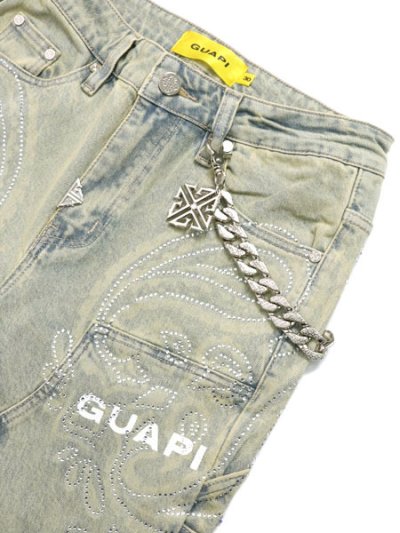 画像3: 【送料無料】GUAPI VINTAGE PAISLEY DENIM