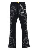 【送料無料】GUAPI VINTAGE BLACK PAISLEY DENIM