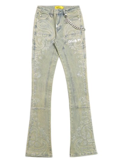画像1: 【送料無料】GUAPI VINTAGE PAISLEY DENIM