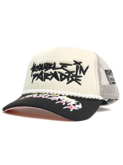 画像1: 【送料無料】TOXICITY X DSMSD TROUBLE IN PARADISE TRUCKER CREAM/BLACK