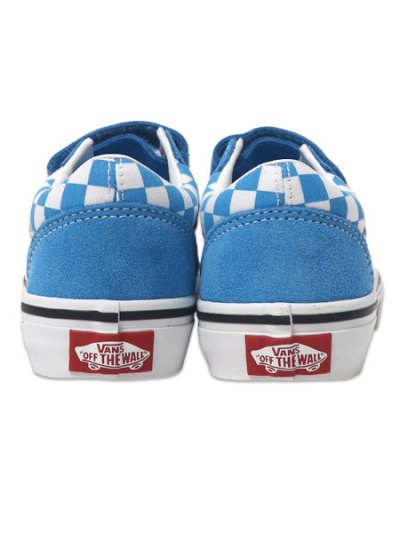 画像4: 【KIDS】VANS KIDS OLD SKOOL V CHECKERBOARD BRIGHT AZURE BLUE