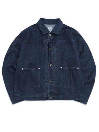 画像1: 【送料無料】POST OʼALLS EL RANCHERO 3 12oz DENIM INDIGO DEEP WASH