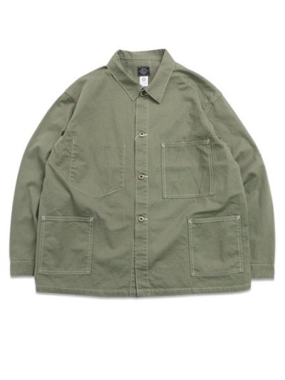 画像1: 【送料無料】POST OʼALLS USMC 1930S UTILITY JACKET MINI HBT SAGE
