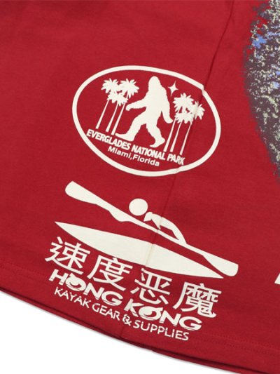 画像4: 【送料無料】BILLIONAIRE BOYS CLUB BB HOOK TEE RED