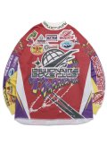 【送料無料】BILLIONAIRE BOYS CLUB BB PRO LS MOCK COLLAR MOTO JERSEY WHITE