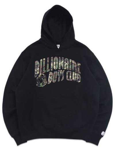 画像1: 【送料無料】BILLIONAIRE BOYS BB CAMO HOODIE BLACK