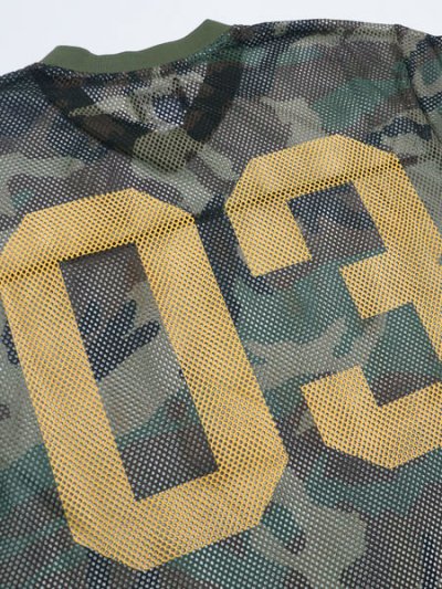 画像4: 【送料無料】BILLIONAIRE BOYS CLUB BB CAMO CURVE BOXY FIT FOOTBALL JERSEY KELP