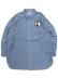 画像1: 【送料無料】RECOGNIZE #7 VINYL CHAMBRAY SHIRT INDIGO (1)