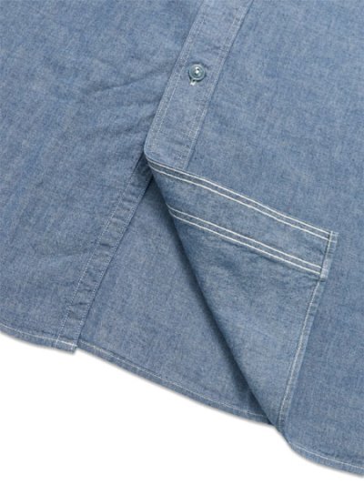 画像5: 【送料無料】RECOGNIZE #7 VINYL CHAMBRAY SHIRT INDIGO