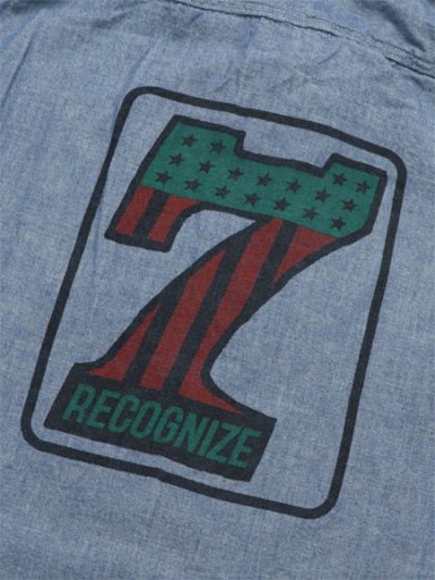 画像6: 【送料無料】RECOGNIZE #7 VINYL CHAMBRAY SHIRT INDIGO