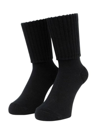 画像4: WHIMSY SOCKS LOOSE GUAGE RIB SOCKS BLACK