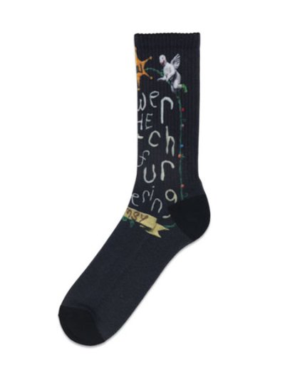 画像1: WHIMSY SOCKS ANGEL SOCKS BLACK