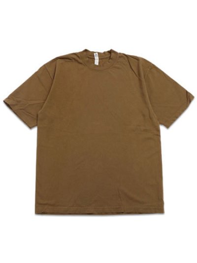 画像1: LOS ANGELES APPAREL 6.5oz GARMENT DYED CREW TEE-BRASS