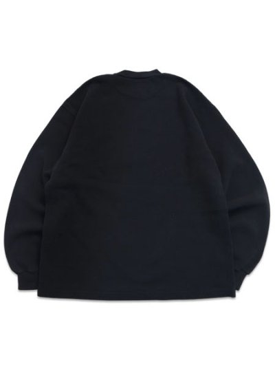 画像2: LOS ANGELES APPAREL L/S HEAVY THERMAL CREW NECK OVERSIZED-BLACK