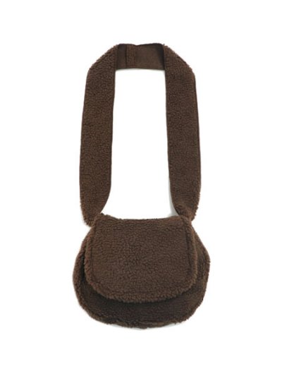 画像1: WHIMSY SOCKS FLEECE BAG BROWN