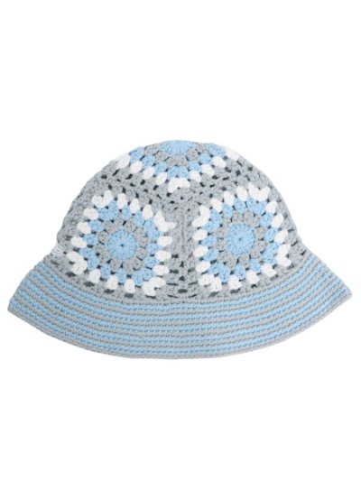 画像2: NEW ERA CROCHET KNIT BUCKET BLUE/GREY/WHITE
