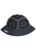 NEW ERA CROCHET KNIT BUCKET DARK GREY/BLACK