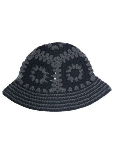 画像2: NEW ERA CROCHET KNIT BUCKET DARK GREY/BLACK