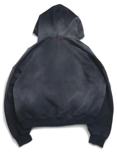 画像2: 【送料無料】MOOJI MOOJI OVERSIZED CROP HOODIE AGED BLACK