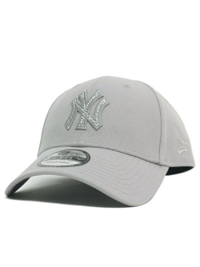 画像1: NEW ERA 9FORTY RHINESTONE YANKEES GREY