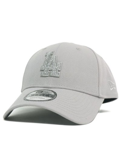 画像1: NEW ERA 9FORTY RHINESTONE DODGERS GREY