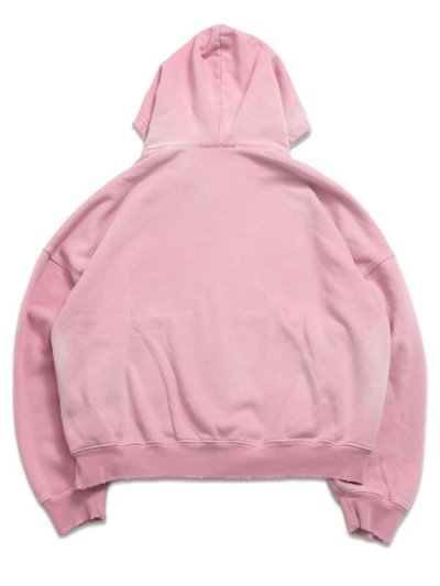 画像2: 【送料無料】MOOJI MOOJI OVERSIZE ZIP UP HOODIE AGED MAUVE PINK