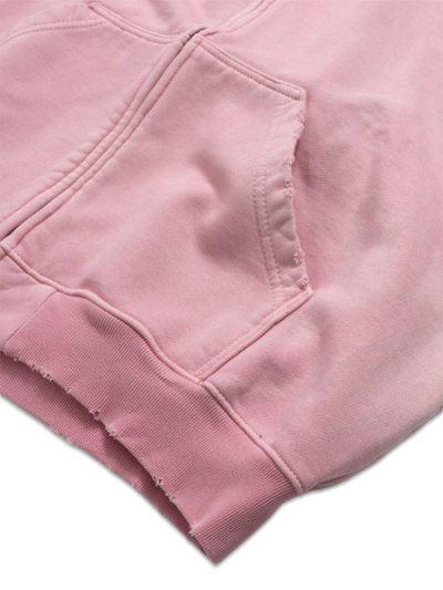 画像4: 【送料無料】MOOJI MOOJI OVERSIZE ZIP UP HOODIE AGED MAUVE PINK