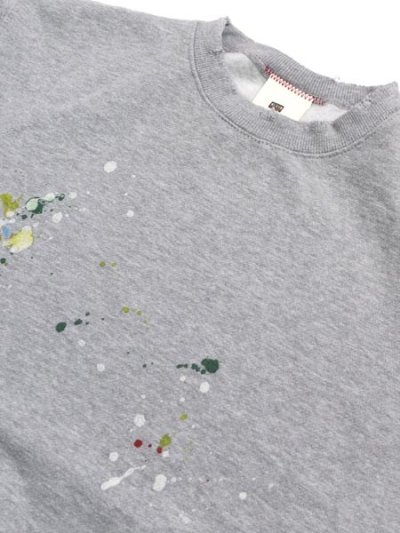 画像3: 【送料無料】MOOJI MOOJI CLASSIC CREW SPLATTER PAINT HEATHER GRAY