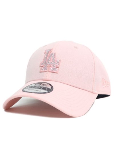 画像1: NEW ERA 9FORTY RHINESTONE DODGERS PINK