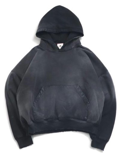画像1: 【送料無料】MOOJI MOOJI OVERSIZED CROP HOODIE AGED BLACK