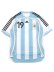 画像1: 【送料無料】ADIDAS ARGENTINA HOME JRSY 2006 #19 MESSI-WHITE (1)