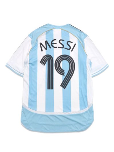 画像2: 【送料無料】ADIDAS ARGENTINA HOME JRSY 2006 #19 MESSI-WHITE