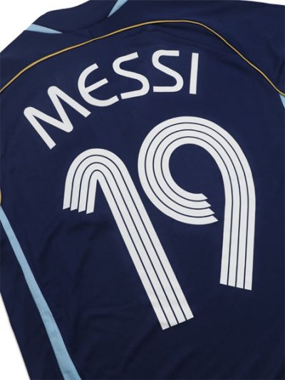 画像5: 【送料無料】ADIDAS ARGENTINA AWAY JRSY 2006 #19 MESSI-DARK BLUE