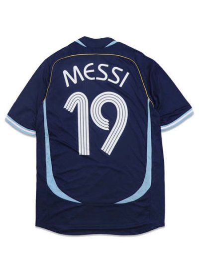 画像2: 【送料無料】ADIDAS ARGENTINA AWAY JRSY 2006 #19 MESSI-DARK BLUE