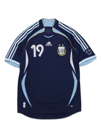 画像1: 【送料無料】ADIDAS ARGENTINA AWAY JRSY 2006 #19 MESSI-DARK BLUE