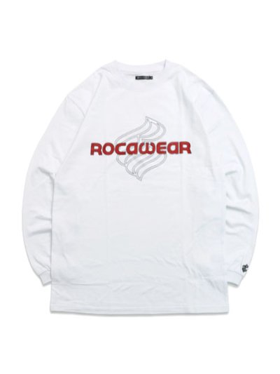 画像1: ROCAWEAR FADED LOGO PRINT L/S TEE