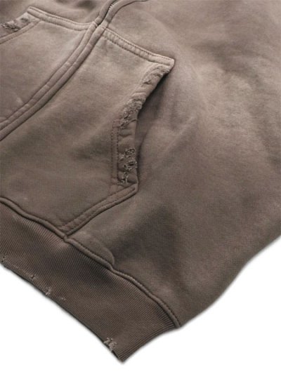 画像4: 【送料無料】MOOJI MOOJI OVERSIZE ZIP UP HOODIE AGED STONE GREY