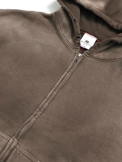 画像3: 【送料無料】MOOJI MOOJI OVERSIZE ZIP UP HOODIE AGED STONE GREY