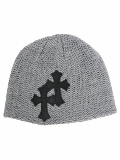 画像1: ADVANCE CROSS KNIT HAT LT GREY