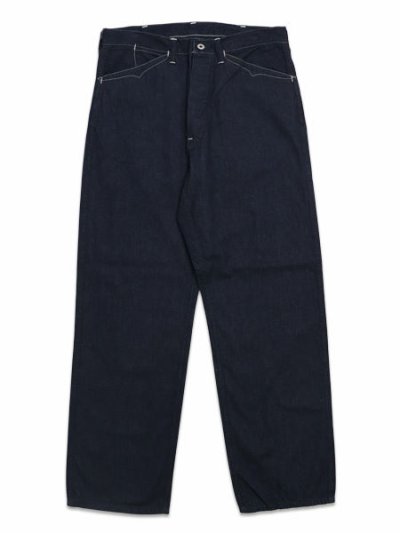 画像1: 【送料無料】POST OʼALLS SWEETBEAR BANDTOP 8oz DENIM DARK INDIGO
