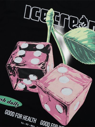 画像4: 【送料無料】ICECREAM DICE LS TEE BLACK