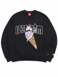 【送料無料】ICECREAM CONE MAN SWEATSHIRT BLACK