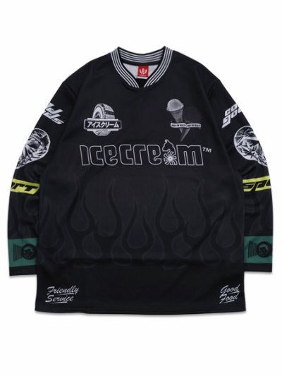 画像1: 【送料無料】ICECREAM GOOD FOOD HOCKEY JERSEY BLACK