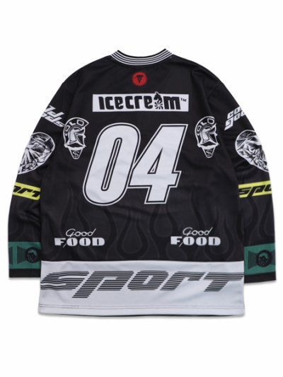 画像2: 【送料無料】ICECREAM GOOD FOOD HOCKEY JERSEY BLACK