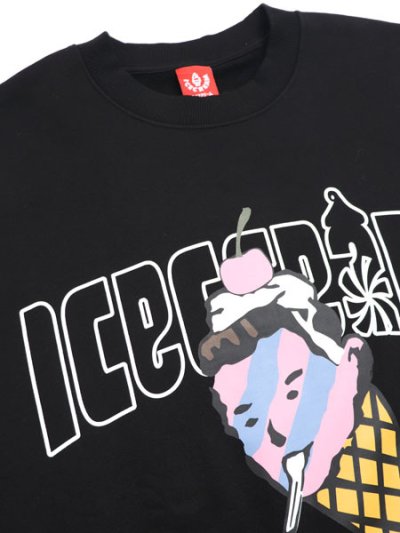 画像3: 【送料無料】ICECREAM CONE MAN SWEATSHIRT BLACK
