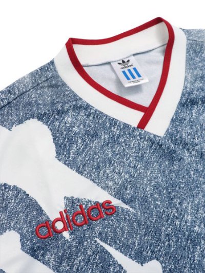 画像3: 【送料無料】ADIDAS DENIM GRAPHIC JERSEY-WHITE/DARK BLUE